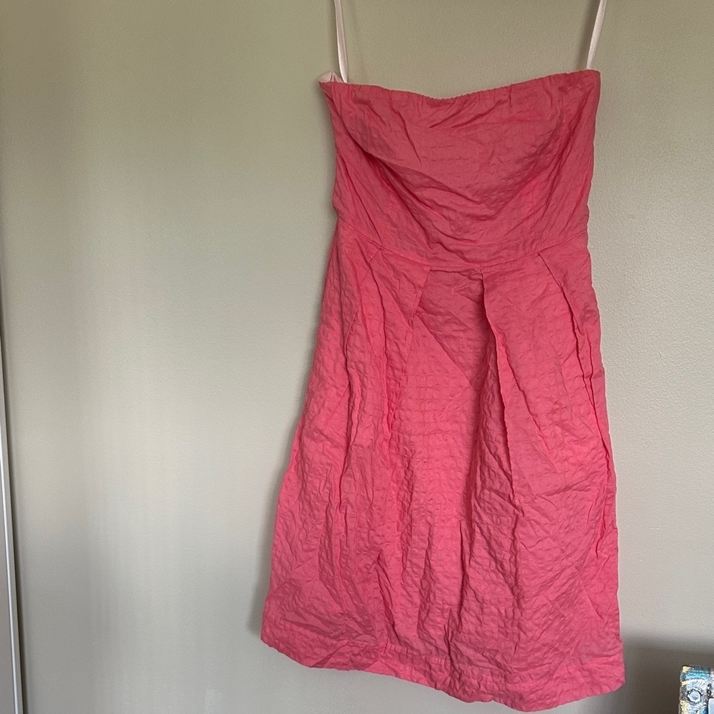 J. Crew Strapless Pink Dress